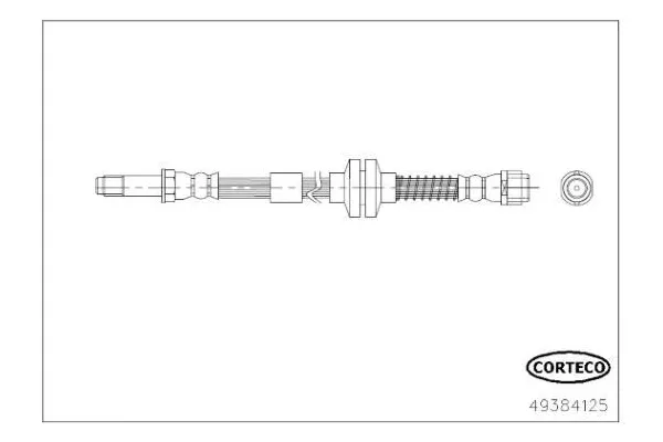 Fren Hortumu Ön Sağ veya Sol Volkswagen Amarok (S6B)(08.2016->2020)  BRAXIS AH0568