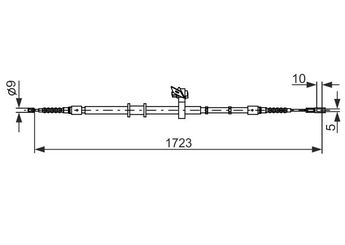 El Fren Teli Arka Sağ BOSCH 1 987 482 269  8A0609702A 8A0 609 702 A