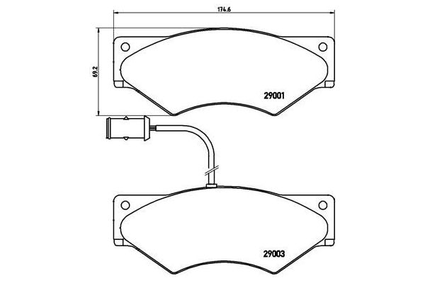 Fren Disk Balata Ön BREMBO P A6 007