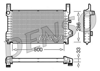 Su Radyatörü  DENSO DRM10036  DRM10036 6770850 7138825 92FB8005LA 92FB8005LB