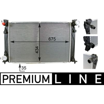 Su Radyatörü  Audi S6 Sedan (4F2)(06.2006->)  MAHLE CR 79 000P