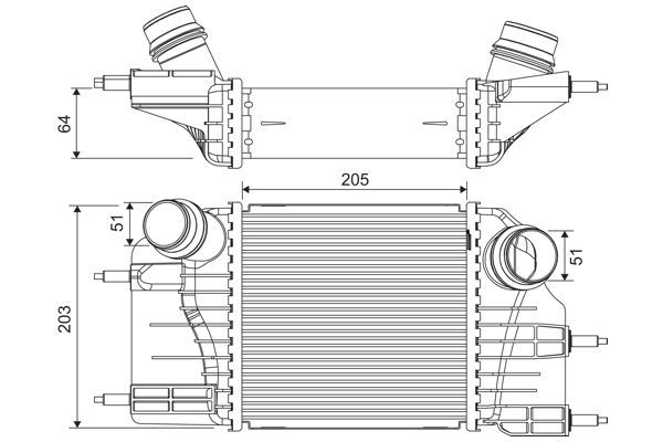 Turbo Radyatörü  Nissan Note (E12)(2013->)  VALEO 822908