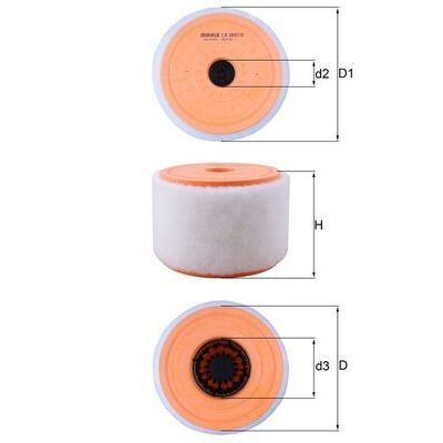 Hava Filtresi  Audi A6 Avant (4GD)(09.2014->)  MAHLE LX 26072