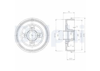 Kampana Arka Sağ veya Sol DELPHI BF427  432009941R 432023259R 432026294R 6001547703 6001550811 7700839322 8200243735 4320200Q0G 43206AX650 43206-AX650 432022546R 6001 547 703 7700428821 7700 428 821 7700818346 7700 818 346 7700827866 7700 827 866 7700 839 322 8200 243 735