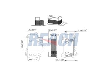 Motor Yağ Soğutucu  ASPART 6OCO1044  11427802113 11 42 7 802 113 7802113
