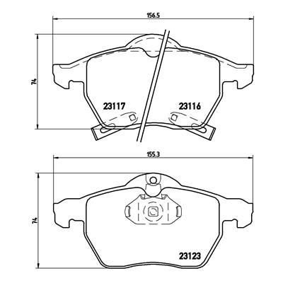 Fren Disk Balata Ön BREMBO P 59 048