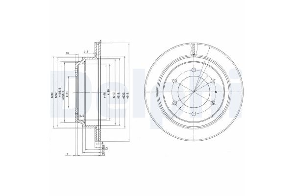 Fren Disk Ayna Arka Sağ ve Sol Opel Monterey (1992->)  DELPHI BG3353