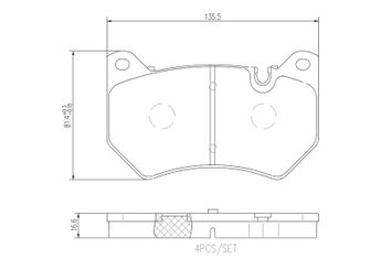 Fren Disk Balata Ön BREMBO P 85 177  80A698151H 80A698151C L80A698151C L80D698151 L80D698151A
