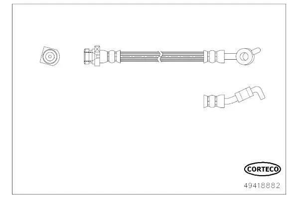 Fren Hortumu Arka Sol Kia Sportage (SL)(2010->)  MGA 51943