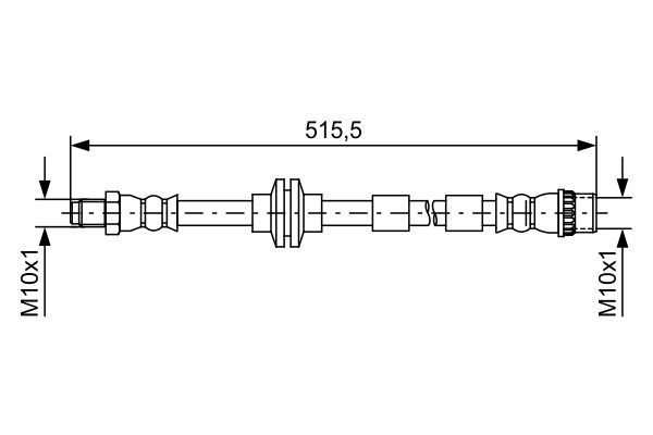 Fren Hortumu Ön Sağ veya Sol Mercedes Citan P.Van (BM 420)(09.2021->)  BOSCH 1 987 481 733