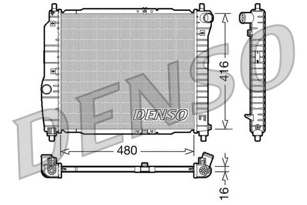 Su Radyatörü  DENSO DRM15003