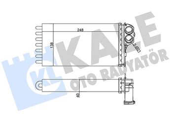 Kalorifer Radyatörü  BEHR AH 88 000P  6448G3 6448.G3