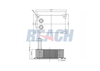 Motor Yağ Soğutucu  SUPSAN YS0002  YC1Q6B624AK 1097629 1103471 1129180 1198112 1211772