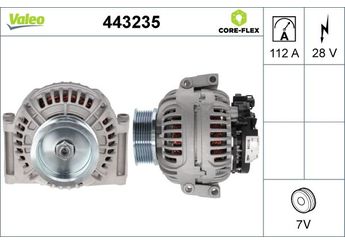 Alternatör  VALEO 443235  1649066 124655014 1927312
