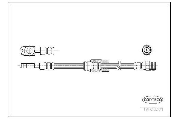 Fren Hortumu Ön Sağ veya Sol MGA 51342