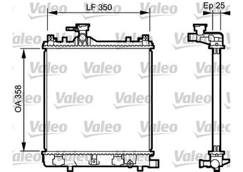 Su Radyatörü  VALEO 734917  16400 1770075F00 17700-75F00