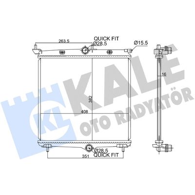 Su Radyatörü  Opel Corsa F / Corsa-e F (2019->)  KALE 363905