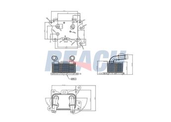 Motor Yağ Soğutucu  RENAULT ORJINAL 213055917R  A2820700079 213055917R 2820700079 2130500Q0B