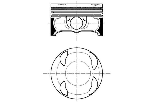 Piston (83.00MM-STD)  MAHLE 001 PI 00196 000