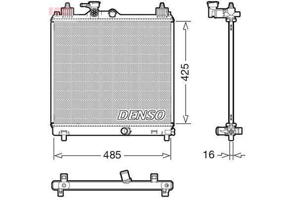 Su Radyatörü  DENSO DRM47042