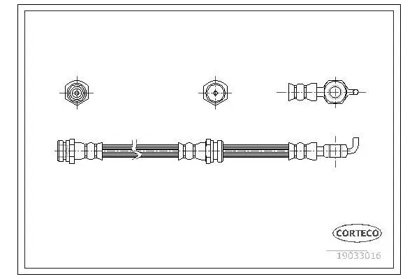 Fren Hortumu Ön Sağ veya Sol SVAC 71-0109