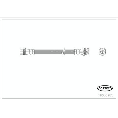 Fren Hortumu Arka Sol CAVO C901 074A