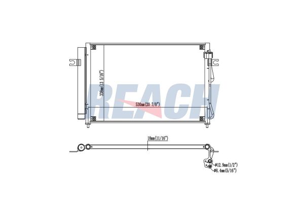 Klima Radyatörü  ORİS CHY100016