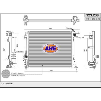 Su Radyatörü  PSA ORJINAL 9825333880