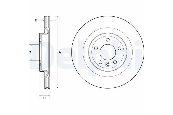Fren Disk Ayna Arka Sağ ve Sol Land Rover Range Rover Sport (2013->)  DELPHI BG9146C