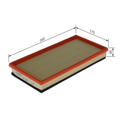 Hava Filtresi  Volvo S40 Sedan (09.1995->)  BOSCH F 026 400 112