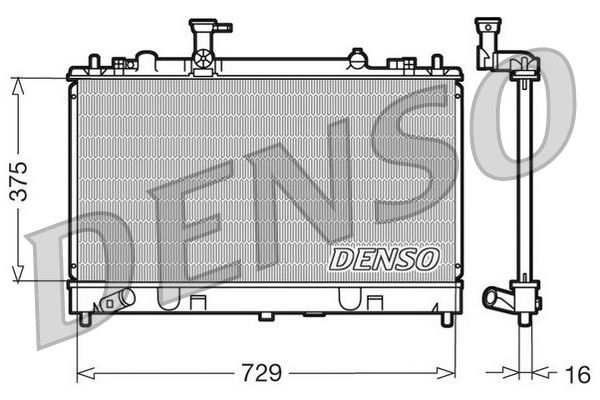 Su Radyatörü  DENSO DRM44011