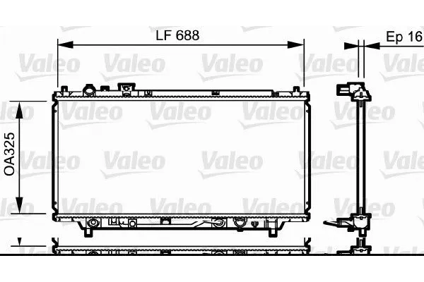 Su Radyatörü  Mazda 323 C/F/S Sedan (BA)(04.1994->)  VALEO 734195
