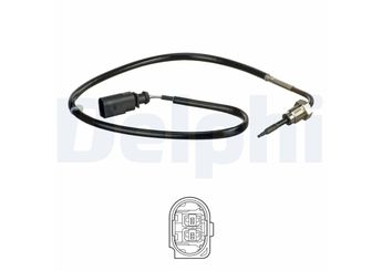 Egzoz Sıcaklık Sensörü  DELPHI TS30156  3L906088BN 03L906088BN