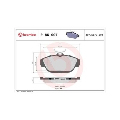 Fren Disk Balata Ön Volvo Serisi 960 Sedan/Combi (1990->)  MAGNETI MARELLI 363700486007
