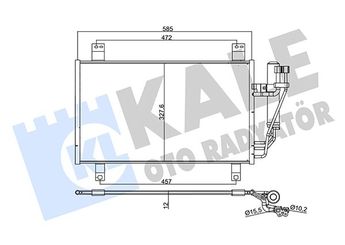 Klima Radyatörü  KALE 358735  DB3R61480A D09W61480 D09W61480A DB5H61480A DB9L61480A DF7B61480 DF7B61480A