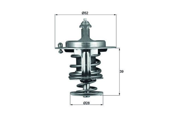 Termostat 82 °C  Mazda 323 C/F/P/S Sedan (BA)(01.1997->)  MAHLE TX 71 82D