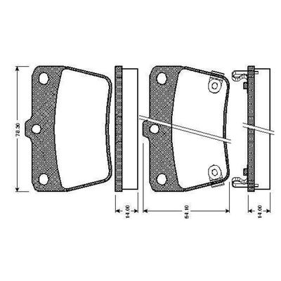 Fren Disk Balata Arka BOSCH 0 986 TB2 406