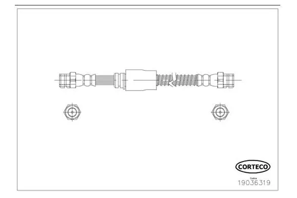 Fren Hortumu Ön Sağ veya Sol Audi A3 Sportback (8PA)(09.2004->)  MGA 51618