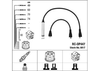 Buji Kablosu  NGK 0817  300890998 90349319 0300890998 1612484 90 349 319