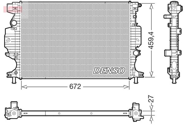Su Radyatörü  DENSO DRM10125