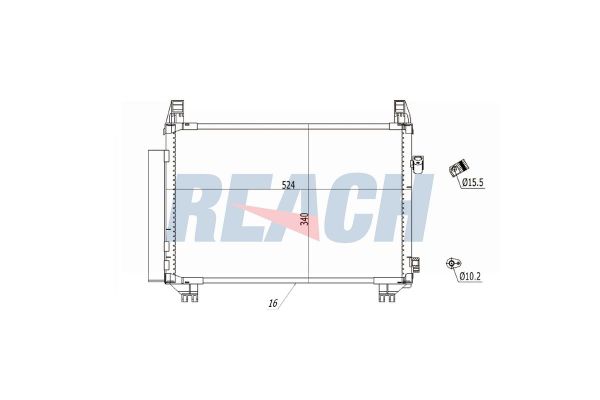 Klima Radyatörü  Toyota Yaris (KSP1/NLP1/NSP1)(2011->)  EUROREPAR 1637843380