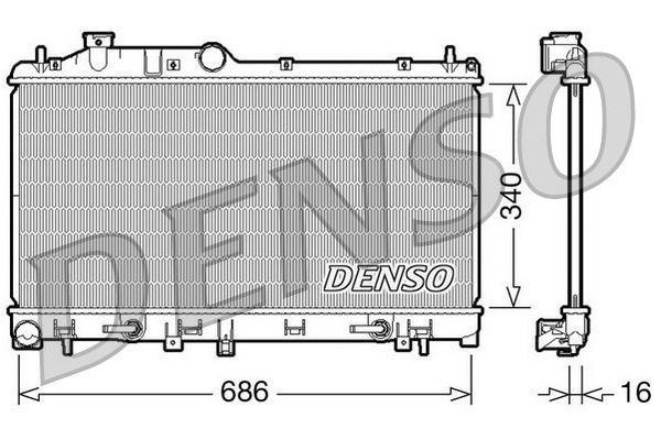 Su Radyatörü  DENSO DRM36009