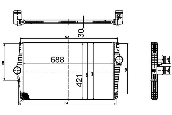 Turbo Radyatörü  Volvo XC90 (07.2002->)  MAHLE CI 520 000S