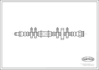 Fren Hortumu Ön Sağ veya Sol CAVO C800 648A  7726542 5885681 5995681 7473600