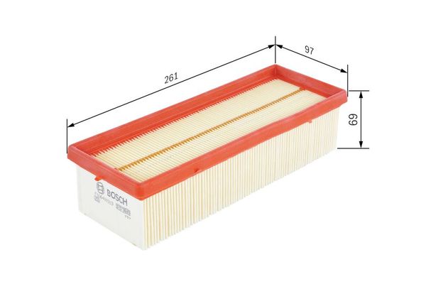 Hava Filtresi  Dacia Sandero (06.2008->)  BOSCH F 026 400 323