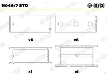 Ana Yatak (STD)  GLYCO H046/7 STD  AEM610060STD 9135841 9135842 9135843 9135851 9135852 9135853 9146171 9146172 9146173 9146181 9146182 9146183
