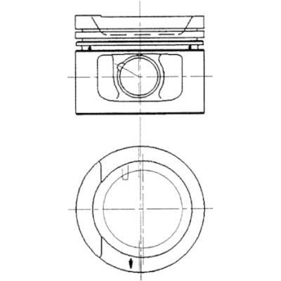 Piston (81.01MM-STD)  KOLBENSCHMIDT 90942600