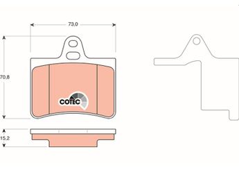 Fren Disk Balata Arka TRW GDB1450  GDB1450 425217 4252 17 425290 4252 90 425334 4253 34 E172231 E 172 231 E172591 E 172 591