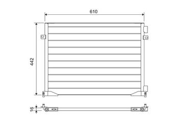 Klima Radyatörü  VALEO 817644  91168643 7700312901 8200073912 4414387
