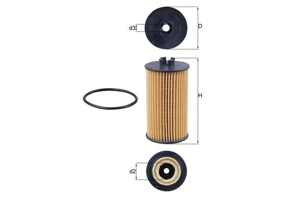 Yağ Filtresi  Opel Astra J GTC Makyajlı (2011->)  MAHLE OX 401D